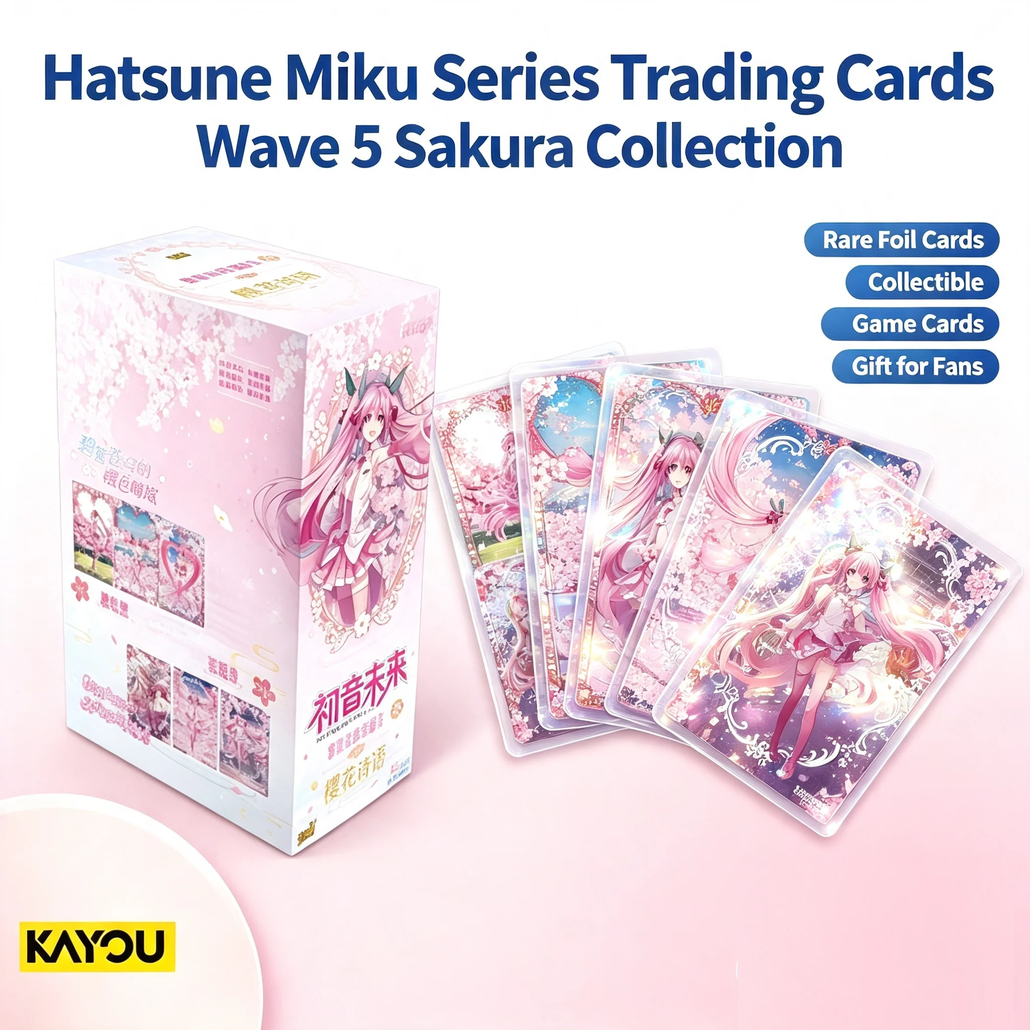 kayou-hatsune-miku-collectible-cards-vol-5-first-meet-pack-cherry-blossom-poetry-theme-official-authentic-anime-peripherals