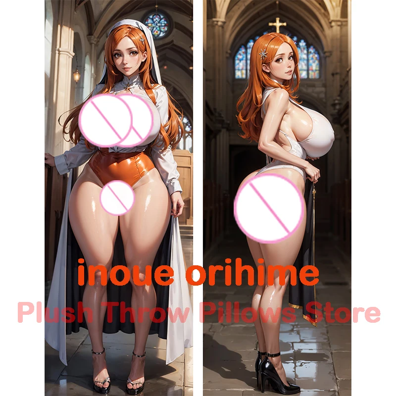 Dakimakura anime inoue orihime Double-sided Print Life-size body pillows cover Adult pillowcase