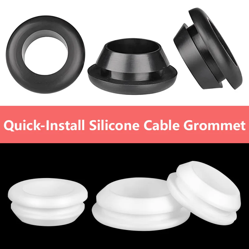 Rubber Grommet Assortment Kit Electrical Box Cable Wiring Protection Sleeves Anti Friction Wiring Hole Plug Plumbing Gasket Ring
