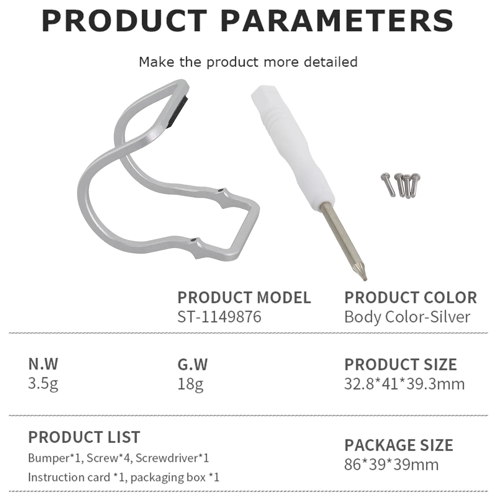 For DJI Neo Aluminum Gimbal Bumper Guard Built to Protect Against Collisions and Absorb During Use for Reliable Safety