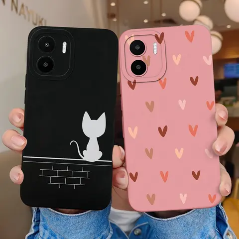 New Cases For Xiaomi Redmi A1 Plus A2 Plus Liquid Silicone Shockproof Phone Cover For Redmi A 1 A1+ Plus A 2 A2Plus Coque Funda