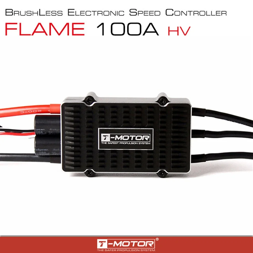 

TMOTOR FLAME 100A 4-6S NO BEC BLDC Бесщеточный ESC для вертолета Многороторный квадрокоптер БПЛА RC Дроны