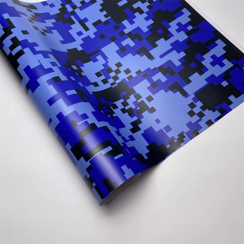 

Самоклеящаяся синяя цифровая виниловая пленка для автомобиля, воздушный пузырь, клейкая наклейка для автомобиля, мотоцикла, скутера, наклейка, упаковка