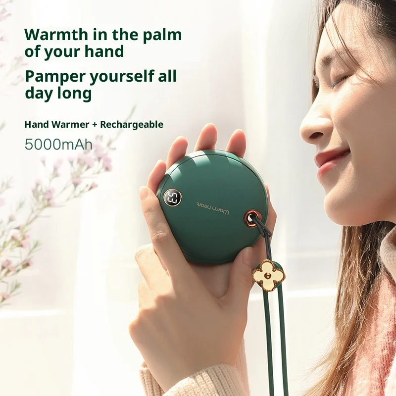 Eary USB 2 في 1 5000mAh جهاز تدفئة محمول قابل لإعادة الشحن 3 مستوى المحمولة الكهربائية تدفئة اليد قابلة لإعادة الاستخدام هدايا للأصدقاء الرجال النساء طفل