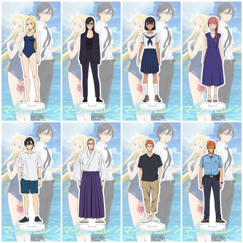 

15CM Anime Summer Time Acrylic Stand Action PVC Figure Toy Ajiro Rendering Shinpei Desktop ornament Stand Model Fans Toys Gift