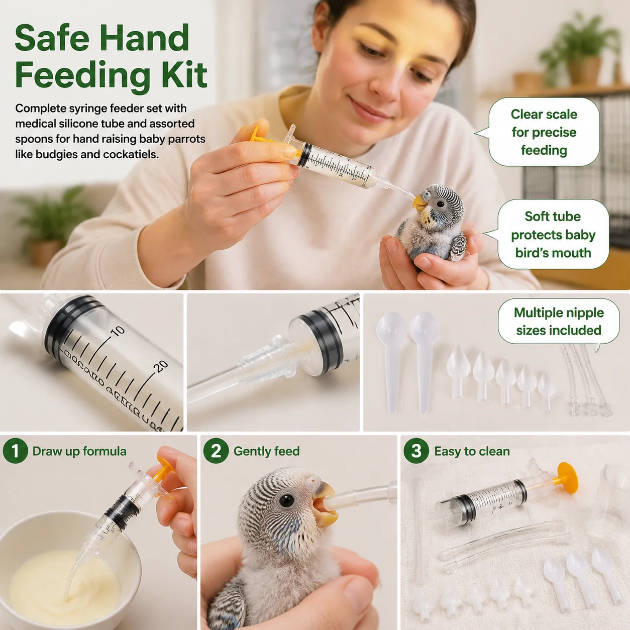 Alimentador de aves de varios - Baby Food Youtube reseña y precio