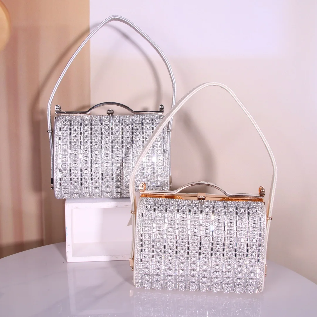 

Сумка на одно плечо в стиле ретро с бриллиантами, сумка через плечо, вечерняя сумка, женская сумка, новинка Sle Street Cool Sle Lo Bule