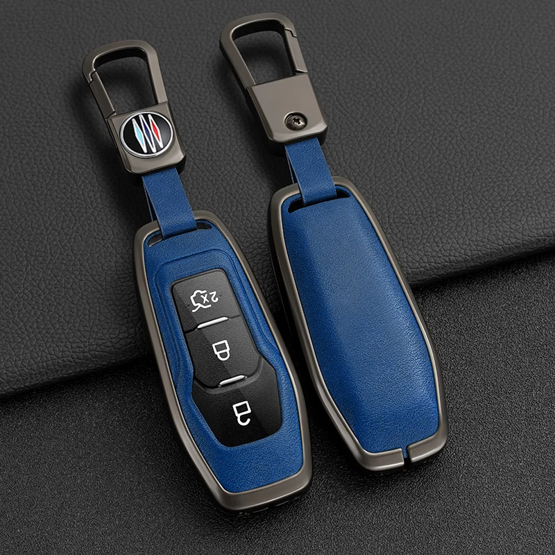 

For Ford Focus 3 4 ST Mondeo 5 MK5 Mustang F-150 Explorer Edge Fiesta Kuga MK3 4 TPU Zinc Alloy Remote Key Case Cover Holder