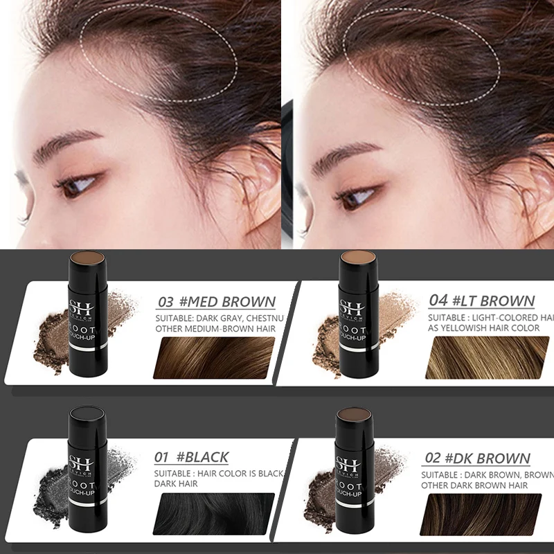 Haar Farbe Stick Wasserdicht Farbstoff Stick Abdeckung Grau Haar Wurzel Ausbesserung Temporäre Färbung Haar Farbstoff Stift Schwarz Farbstoff Styling Make-Up