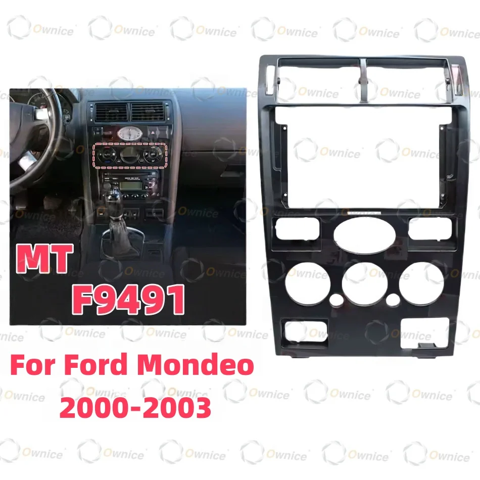 Ownice 9 Inch for FORD MONDEO 3 2000 - 2007 Car Radio Fascias Android MP5 Stereo Player 2Din Head Unit Panel Frame Canbus Box