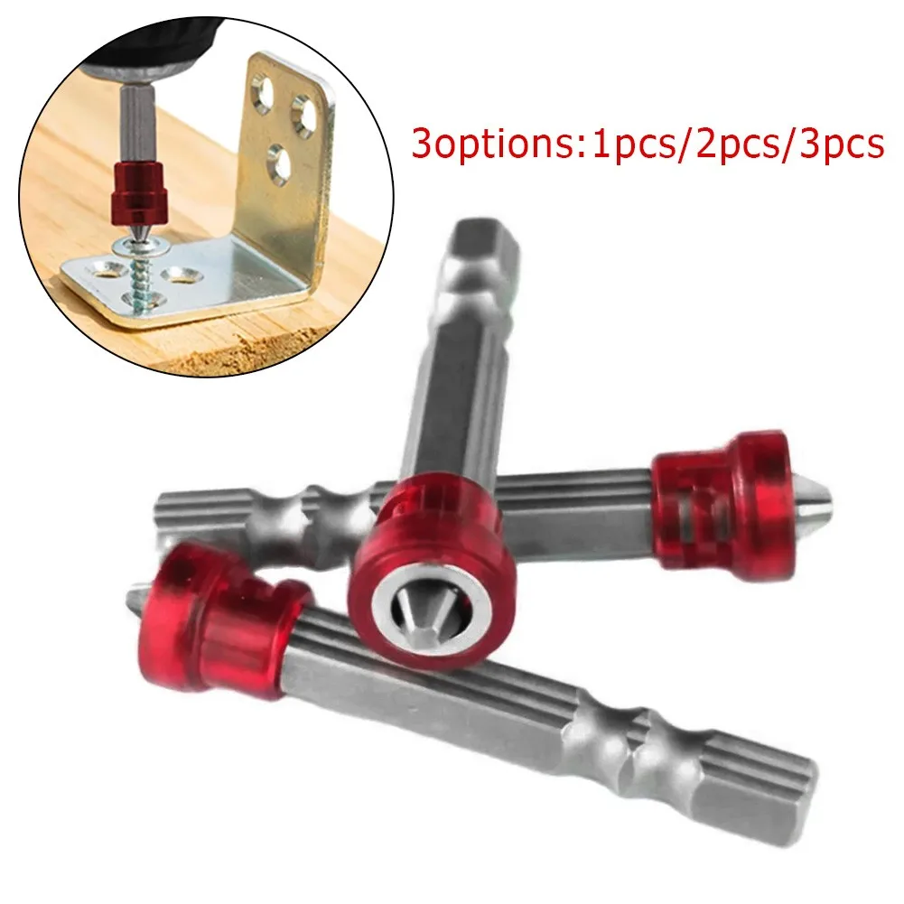 

Hex Shank Magnetic Screwdriver Bit 14 Inch Long Crosshead PH2 Depth Limiter for Accurate Drywall Screws Installation