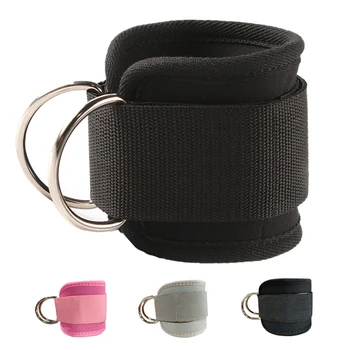 أشرطة دعم القدم المزدوجة على شكل حرف D قابلة للتعديل، أشرطة كاحل للياقة البدنية، غلوتس الصالة الرياضية، تمرين قوة الساقين مع مشبك، واقي أقدام رياضية