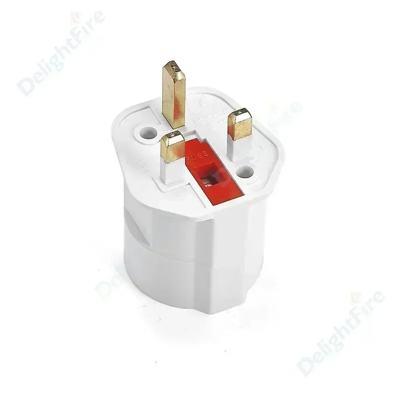 1pcs UK to EU Plug Adapter 250V 13A Korea Euro 2Pin to Britain 3Pin Plug Conversion Electrical Sockets Travel Adapter AC Outlet