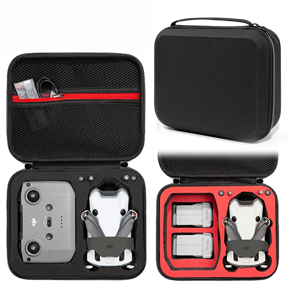 Storage Bag For DJI Mini 4 Pro Portable Body RC-N2 Remote Drone Nylon Handbag Carrying Handle Box Hard Cover Accessories