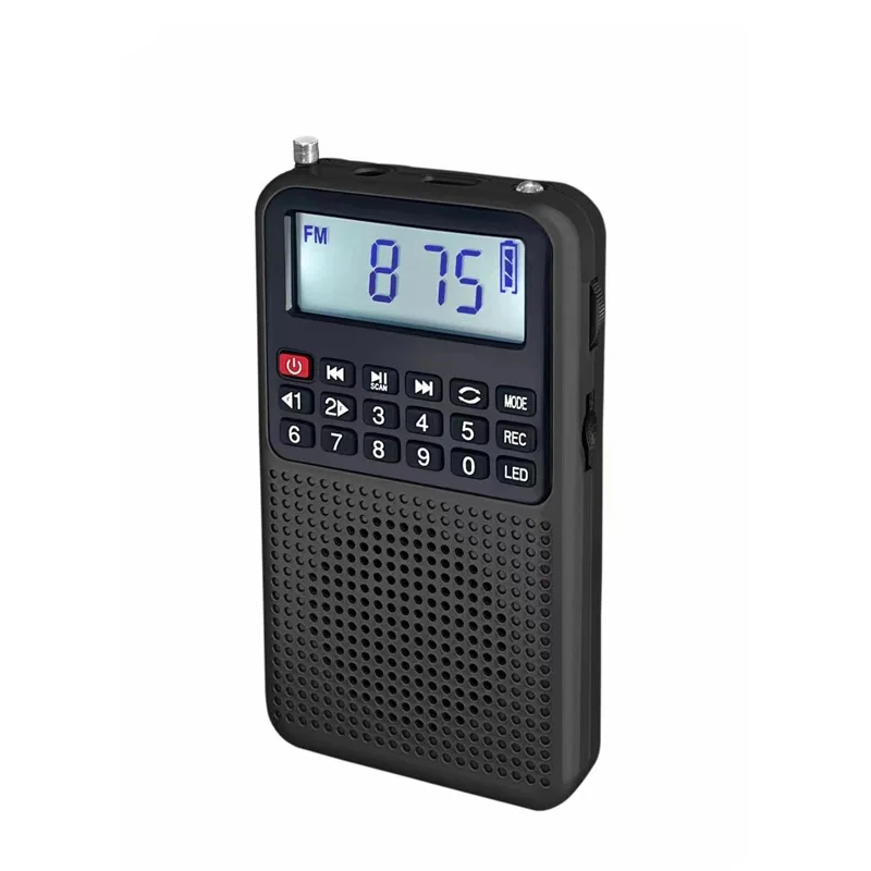 Pocket Radio FM Sound Quality Functional Bluetooth Card Insertion Bass Cannon Large Function Card Insertion Commenting Machine