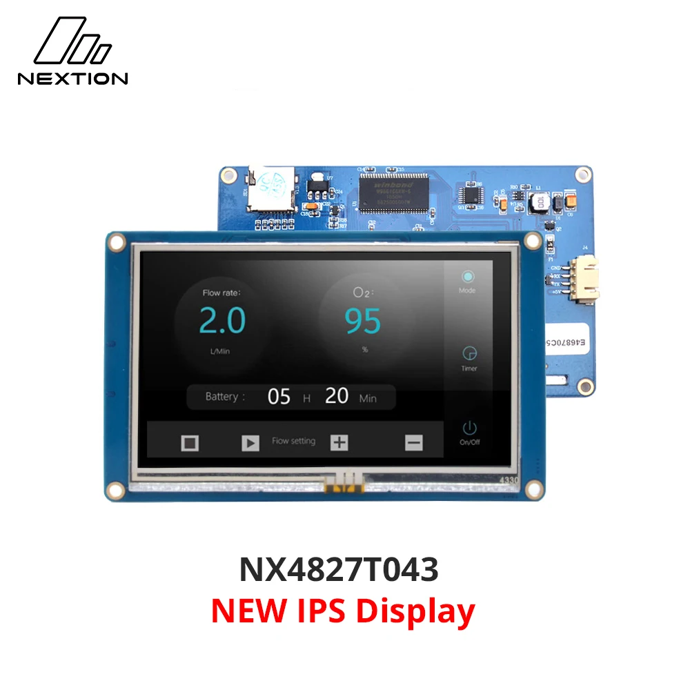 NEXTION HMI Touch Display 4,3" 5,0" TFT Intelligente resistieve touchscreenmodule NX4827T043/NX8048T050 met Nextion Editor