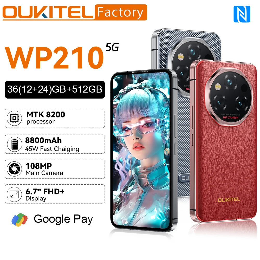 OUKITEL WP210 5G Rugged Phone 6.56