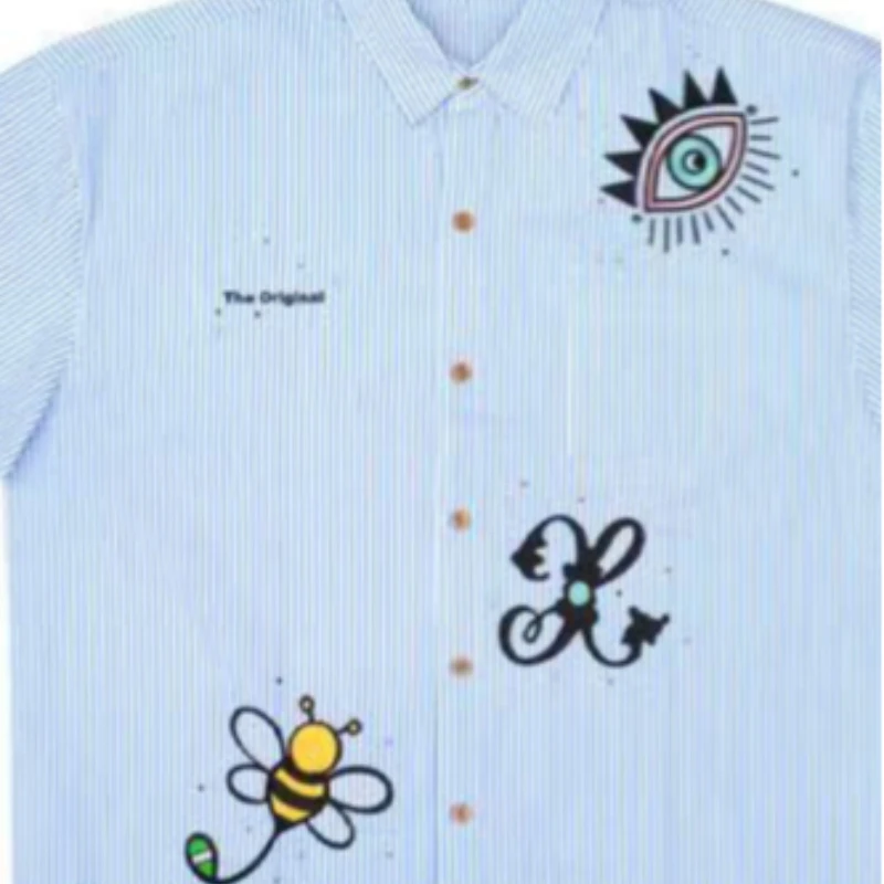 قميص بولو فضفاض غير رسمي على طراز الشارع للأطفال مناسب لكل من الرجال والنساء Y2K #5