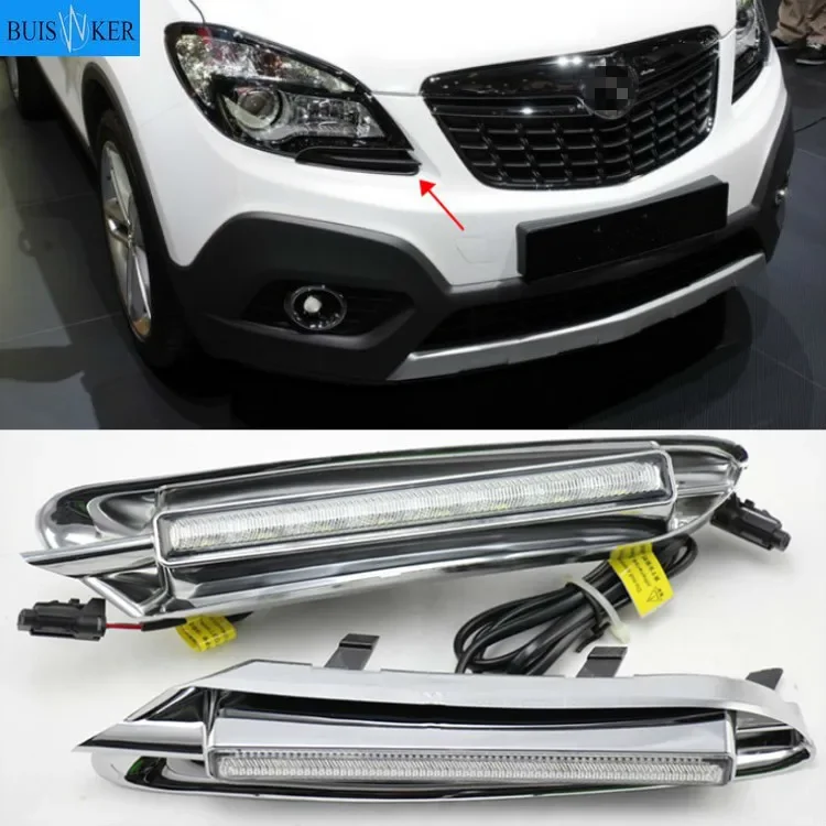 For Buick Encore Opel Mokka 2012 2013 2014 2015 LED DRL Daytime Running Light Driving Daylight Signal lamp Styling