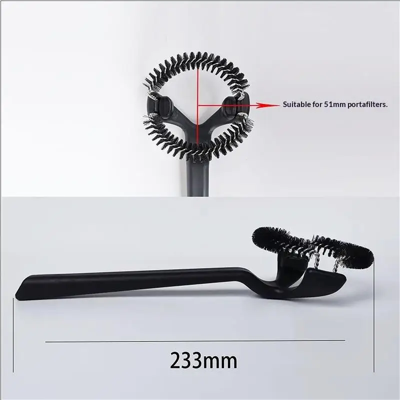 Coffee Machine Brush Cleaner Removable Coffee Maker Espresso Group Head Cleaning Round Brushes Cleaning Tool