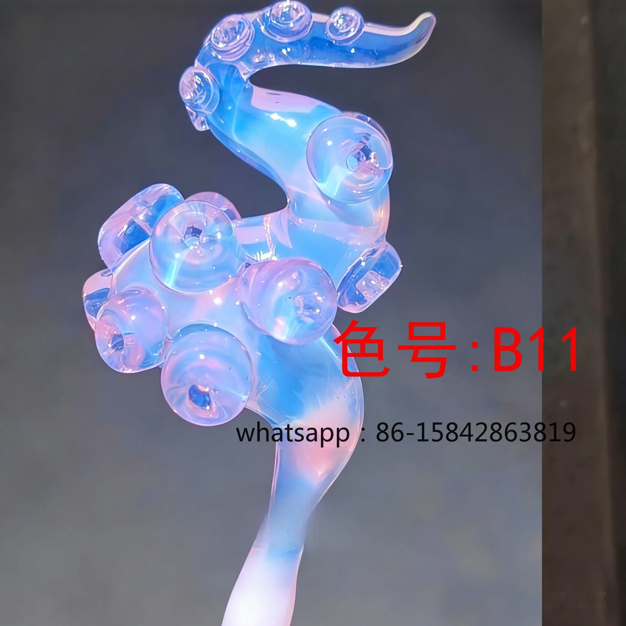 B11 Crystal Purple Protein Bar, Burnt Glass Color Material, Lamp Glass Bar, Colored Glazed Hard Material