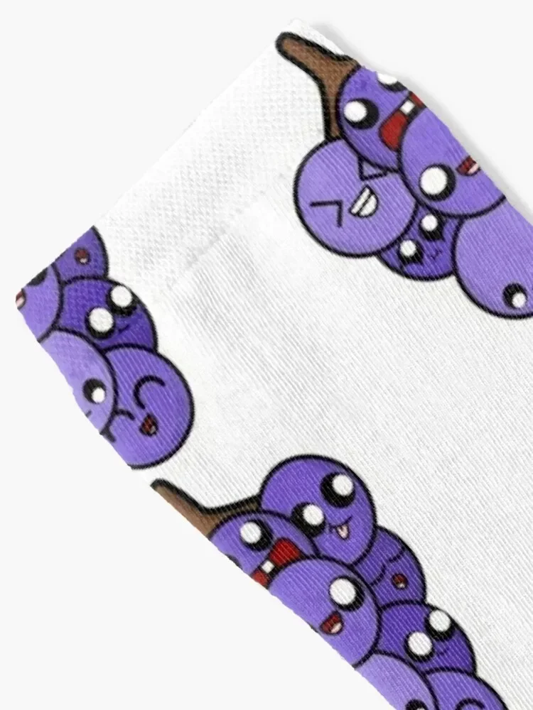 Cute Cartoon Grape | Gift for Foodies and Food Lovers Socks kids Run floral Woman Socks Men's
