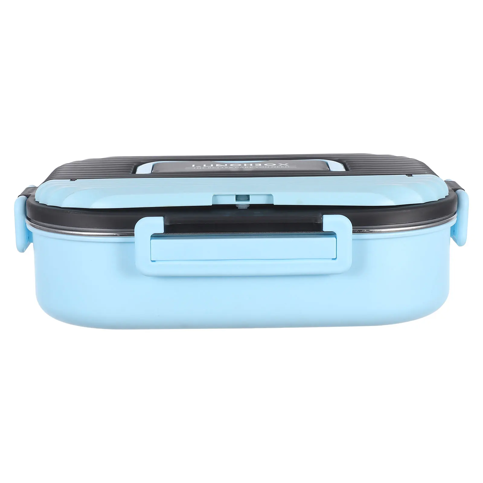 

Double-layer Stainless Steel Lunch Box Food Containers with Cover Plastic Covered Student