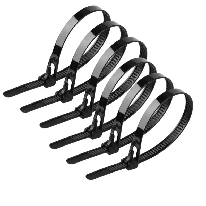 100/300Pcs Durable Nylon Wire Fasteners Reusable Plastic Cable Zip Ties With Quick Release For Home Office And Outdoor Use