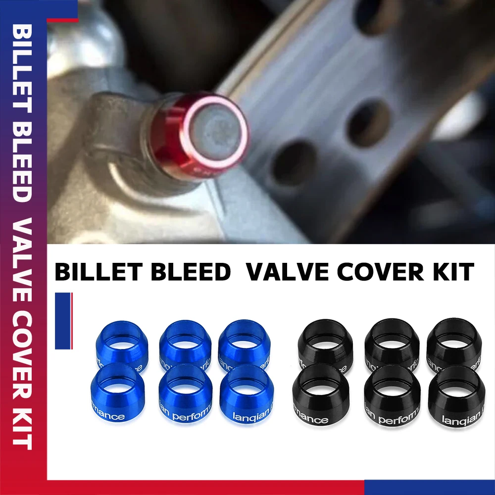 

For Ducati MONSTER 695 696 750 796 797 800 821 900 Motorcycle Universal Caliper & Master Cylinder Billet Bleed Valve Cover Kit