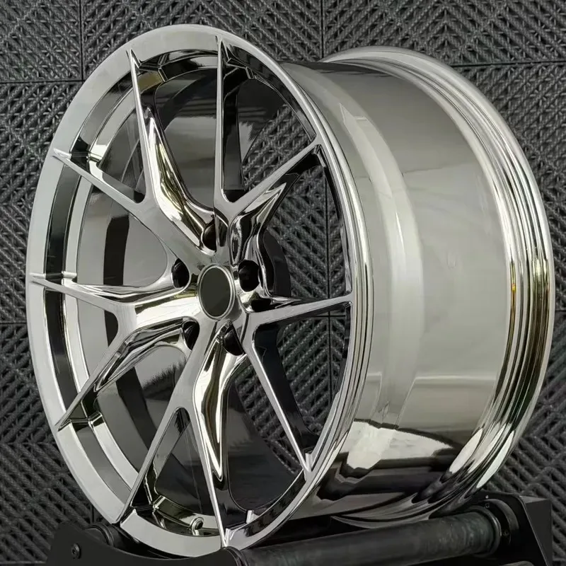 Hot Sale 17 18 19 20 22 24 Inch Chrome Aluminum Alloy Jante 5x120 5x114.3 5x112 Forged Wheels for M3 M4 E88 Mustang 4 pcs