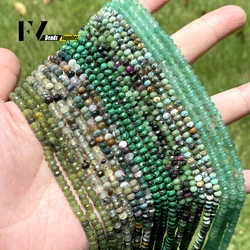 3x4mm Natural Stone Green Bead Tiger Eye Agate Amethyst Quartz Faceted Thick Flat Beads For Jewelry Making Diy Necklace Bracelet