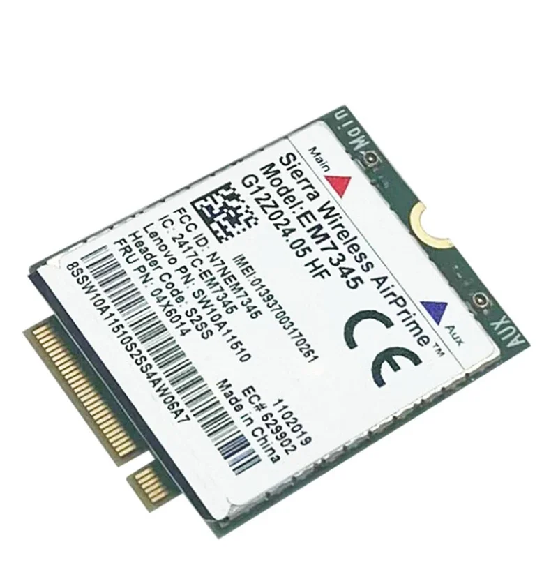 Sierra EM7345 FRU 04X6014 4G LTE-FDD NGFF M.2 Card for thinkpad T450S L440, L540,T431s,T450, T550,W541X240 T440P X250 T450