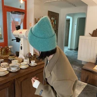 Rabbit Fur Beanies Soft Warm Fluffy  Winter Hat for Women Angora Knitted Hat  Skullies Beanies Female Bonnet Woman Knit Cap - Image 4