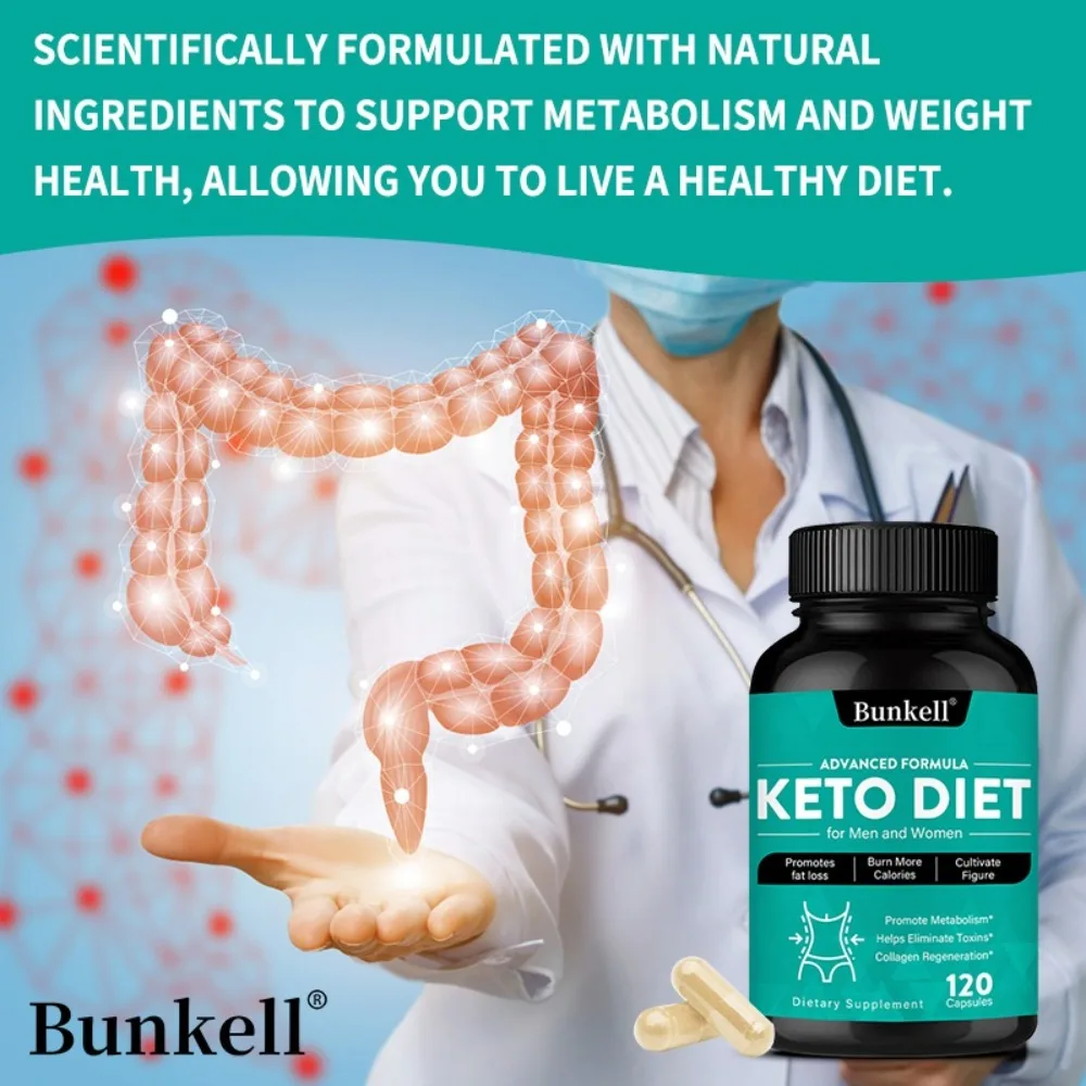 Keto Diet Advanced Formula with Apple Cider Vinegar and White Kidney Bean - Metabolism, Energy and Figure Support