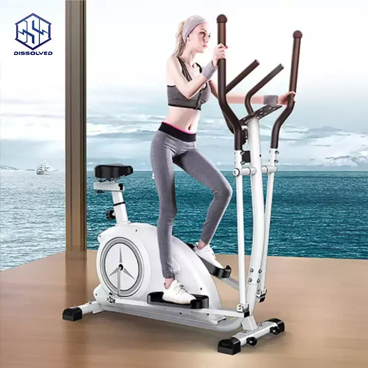 Home 8-speed adjustment Magnetron mute desk cross trainer elliptical exercise machine