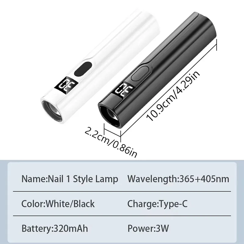 المهنية مسمار الأشعة فوق البنفسجية LED مصباح مكتب مع عرض قابلة للشحن المحمولة البسيطة مسمار مجفف حامل مصباح الأشعة فوق البنفسجية لفن الأظافر القابلة للإزالة