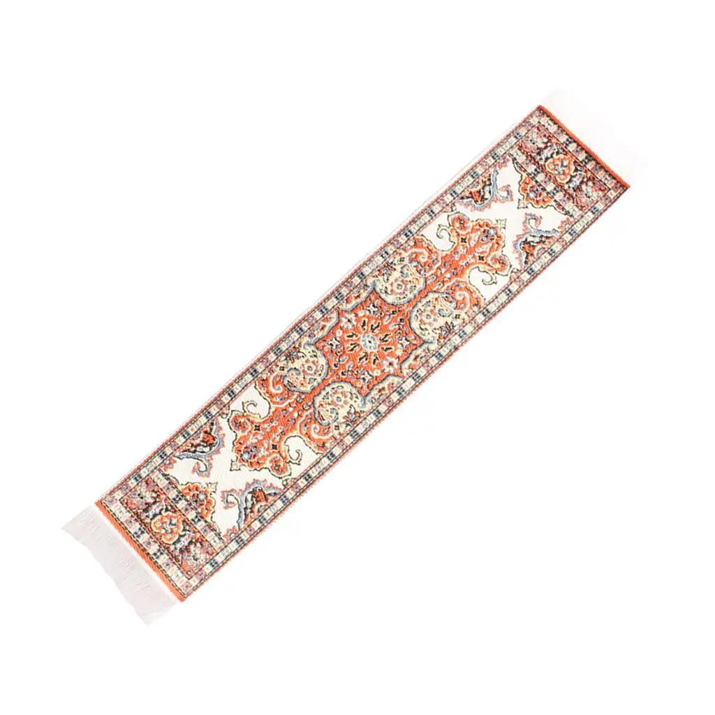 Tappetino intrecciato in scala 1/12, mobili in miniatura per casa delle bambole