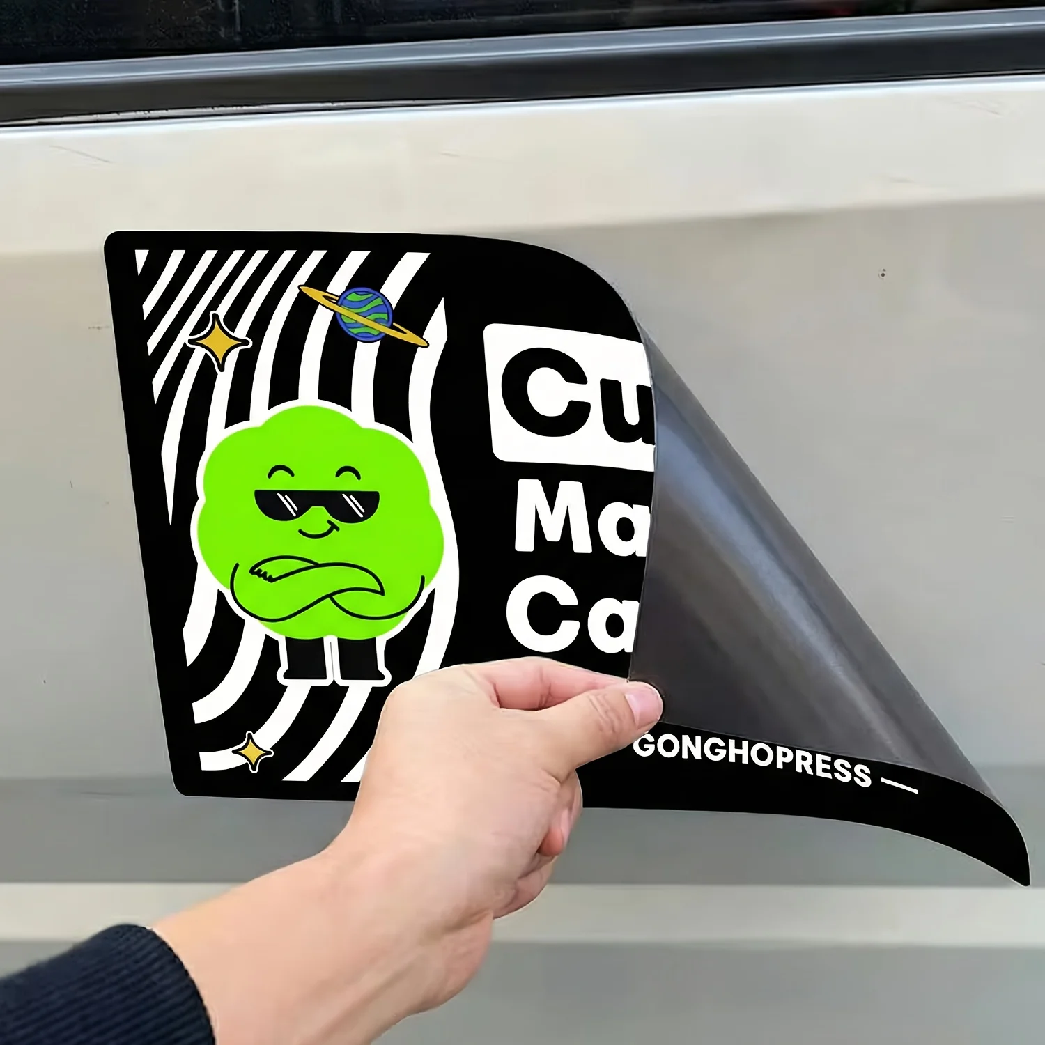 Personalized Removable Waterproof Soft Magnetic Car Stickers for Vehicles Trucks And Metal Surfaces Customizable Magnetic Decals