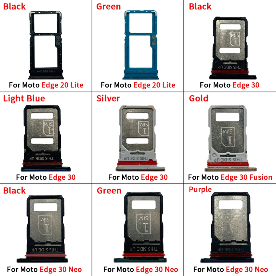 For Moto Edge 20 Lite 30 Neo Pro Phone Sim Tray SD Card Chip Tray