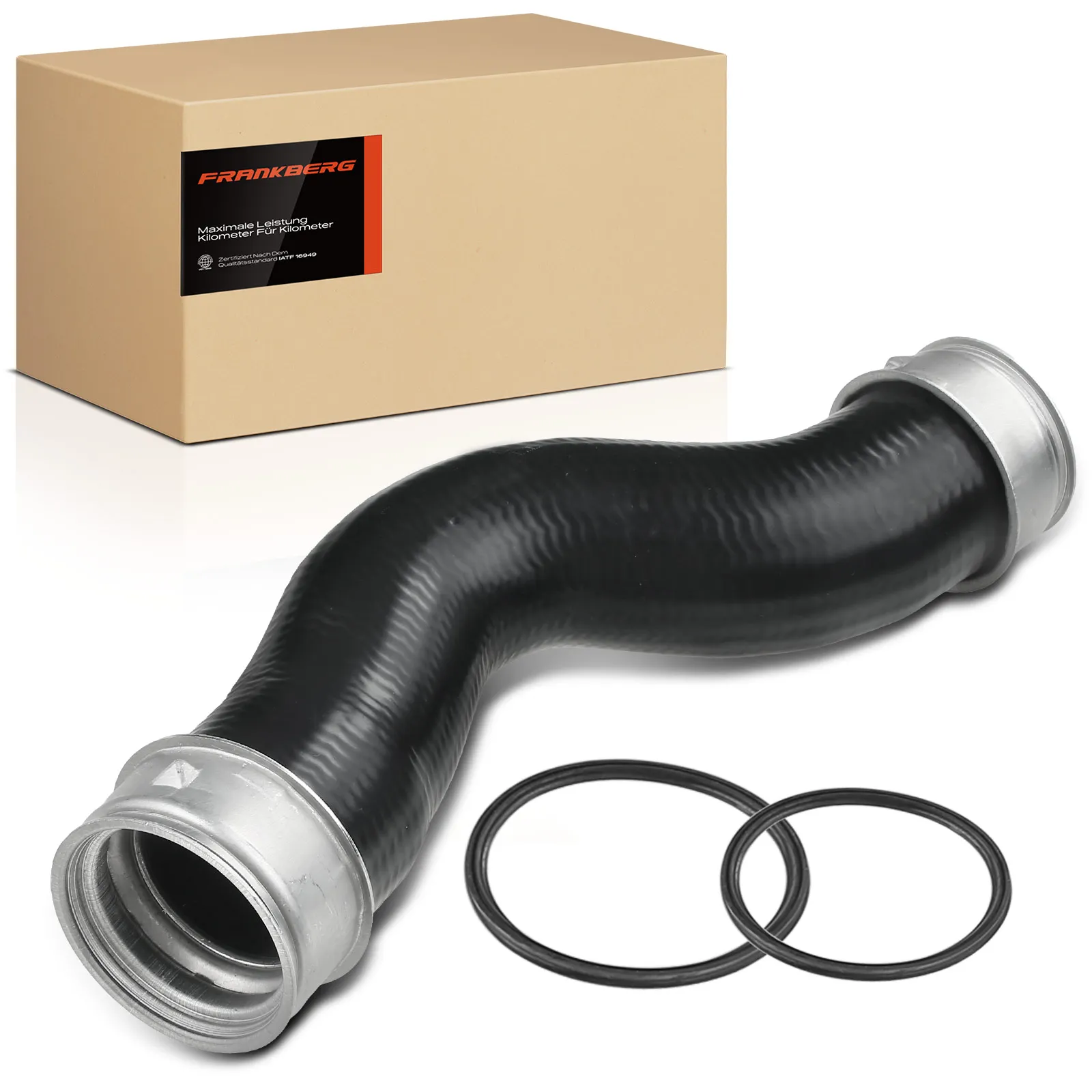 Frankberg 1x Radiatorslang Turbo Slang Laadkoeler voor Audi A3 8P TT VW Golf V VI Seat Altea Skoda 1K0145832AS