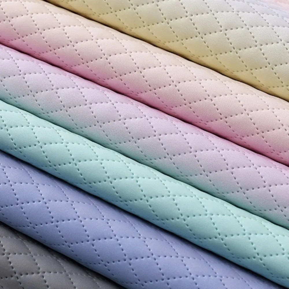 

140x100cm Gradient Synthetic PU Leather Fabric Suitable For Car Floor Mats & Seat Decorations Synthetic Leather Craft Material