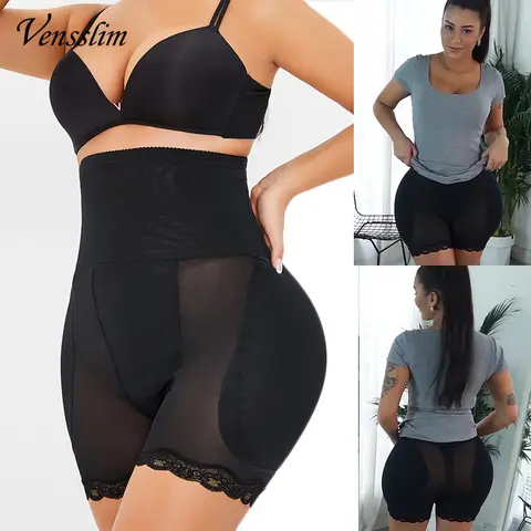Slip rehausseur de fesses et de hanches pour femmes, sous-vêtements sans couture, short façonnant le corps, grande culotte de contrôle rembourrée