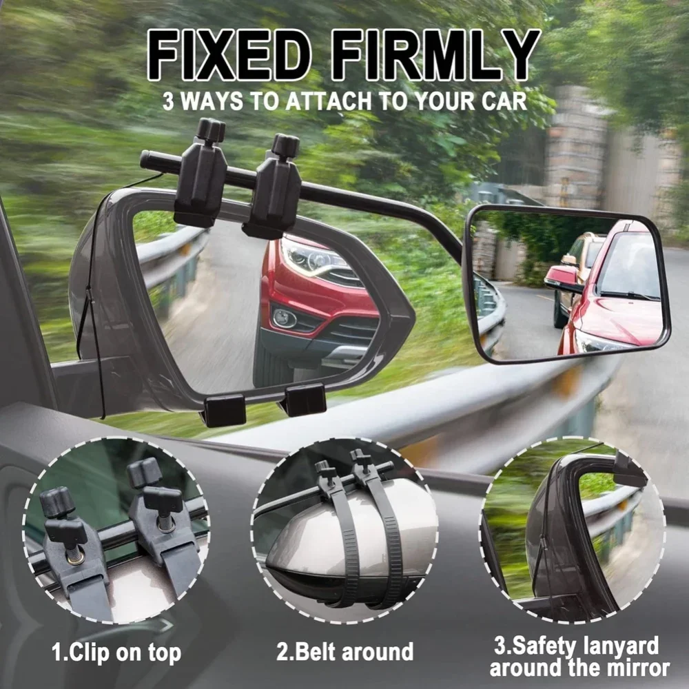 

Universal Towing Mirrors,Towing Mirrors for Caravan ,Exterior Mirror, Universal Caravan Mirror, Towing Mirrors for Truck Trailer