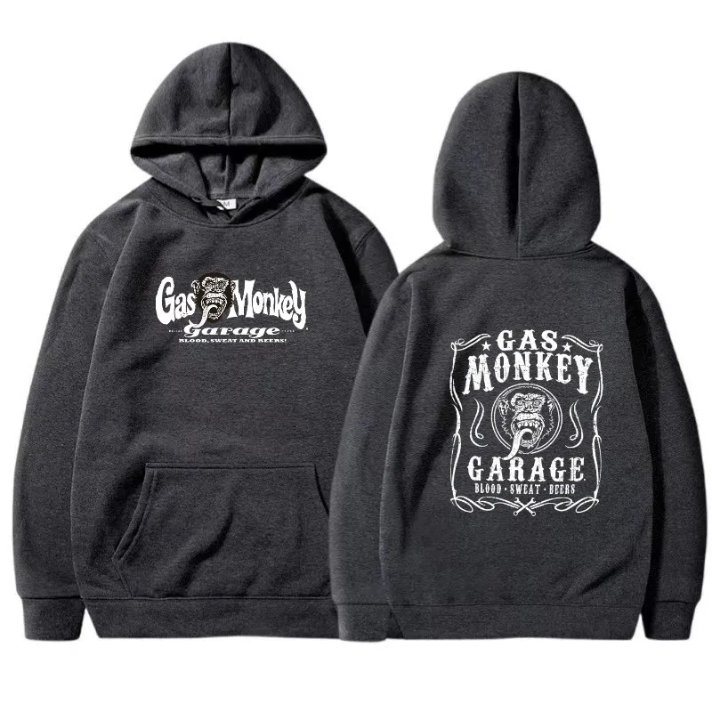 Gas monkey garage hoodie Harajuku pattern autumn pullover fashion unisex long sleeved winter casual street wear outdoor wear