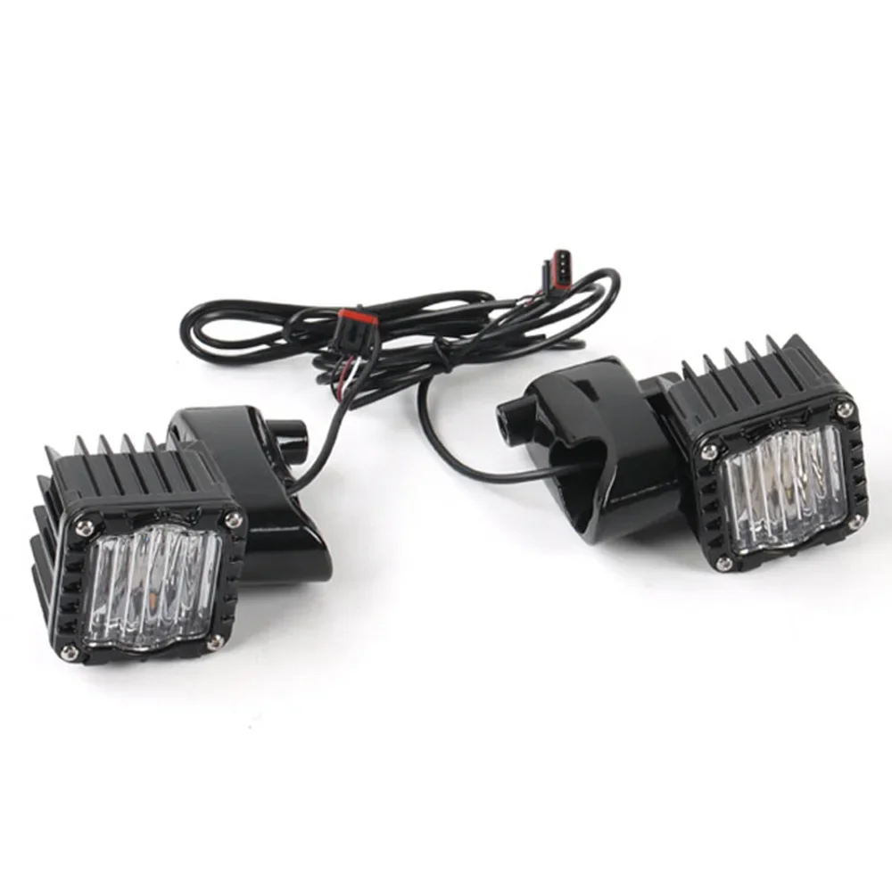 Accesorios para motocicleta, lámpara de luz de señal de giro amarilla de alto Lumen con apariencia de rendimiento frontal para Harley Road Glide 2015-2023