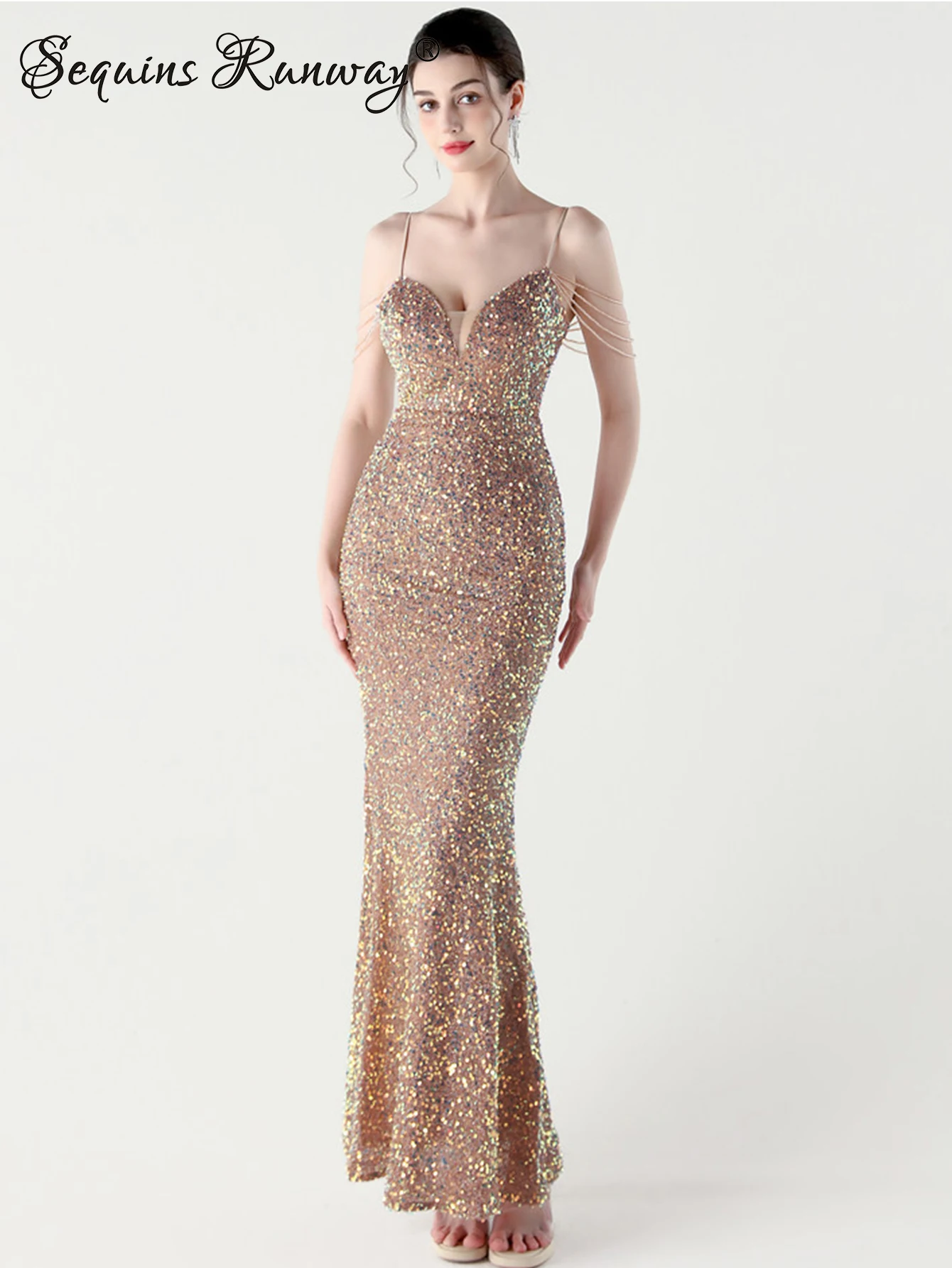 Sexy backless sequin long party dresses women pink white elegant birthday summer dress woman luxury prom evening dresses vestido