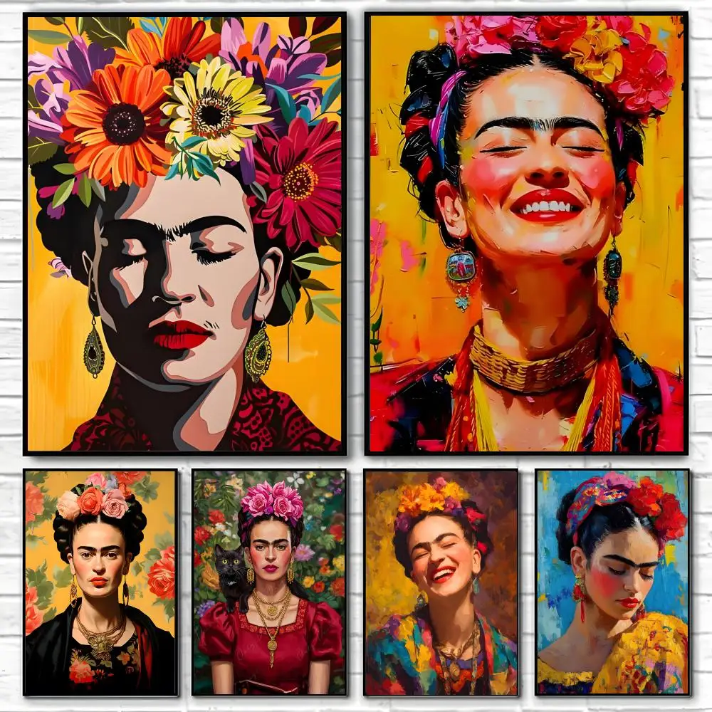 Art Frida Kahlo Painting Poster Classic poster and wall art prints are suitable for living rooms, bedrooms,and home