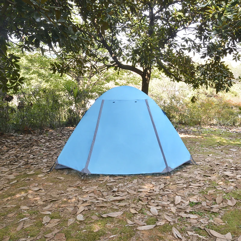 Source Factory Stock Double Layer 4 Person 210T Polyester Waterproof Tent Outdoor Camping Tent
