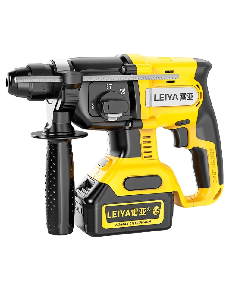Brushless rechargeable electric hammer electric pickaxe heavy duty multi-function lithium battery wireless impact drill