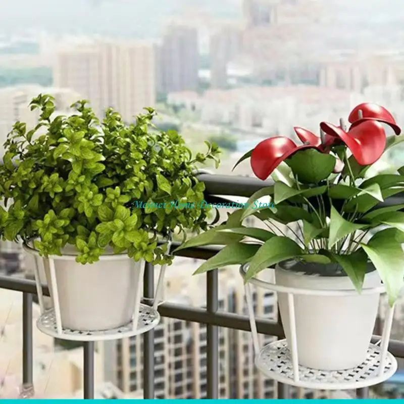 

H7BF Стильная корзина, железная настенная полка для демонстрации растений, вертикальный садовый органайзер, регулируемая полка